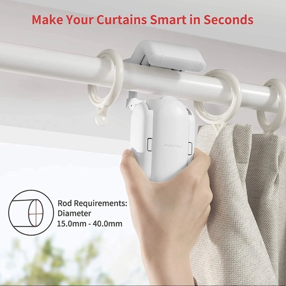 SwitchBot Curtain Smart Electric Motor - Wireless App or Automate Timer Control - Picture 3 of 7